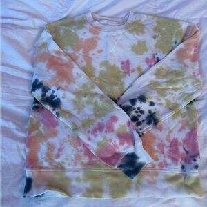 TWO! Tie-Dye Crewneck Sweatshirt - Pastel Multi